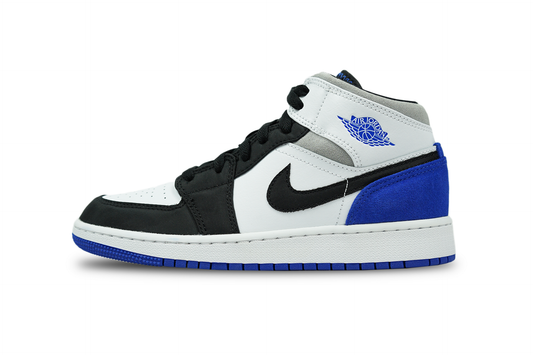 Air Jordan 1 Mid SE White Black Royal GS