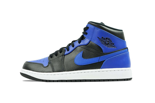 Air Jordan 1 Mid Hyper Royal Tumbled Leather