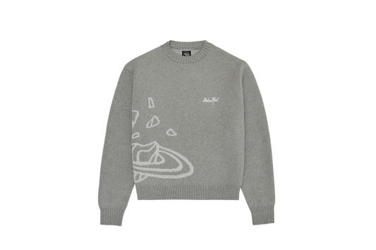 Broken Planet Knit Sweater 'Heather Grey'