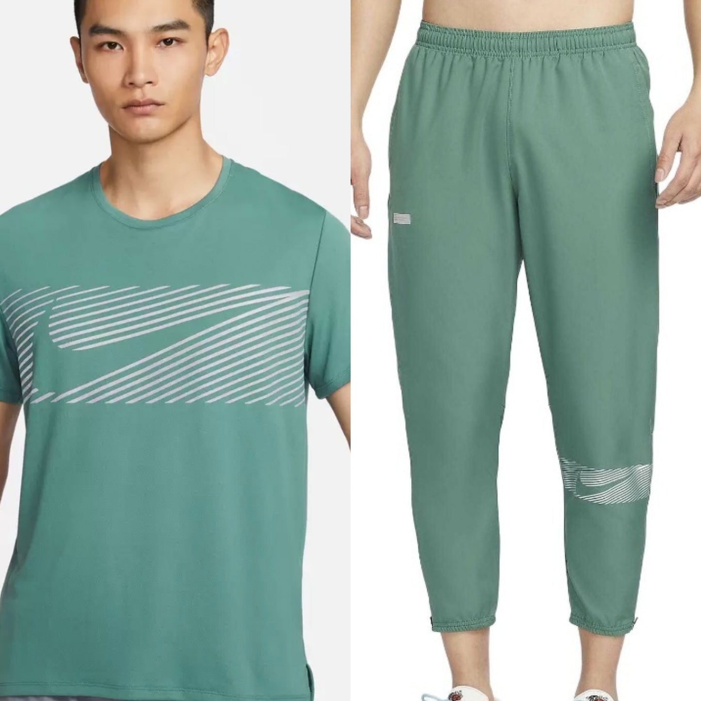 Nike Flash Set Tee/Pant Green (BULK ONLY)