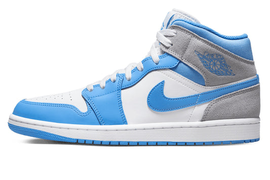 Air Jordan 1 Mid University Blue Grey