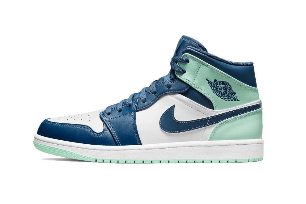 Air Jordan 1 Mid Mystic Navy Mint Foam GS