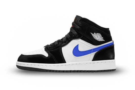 Air Jordan 1 Mid White Black Racer Blue