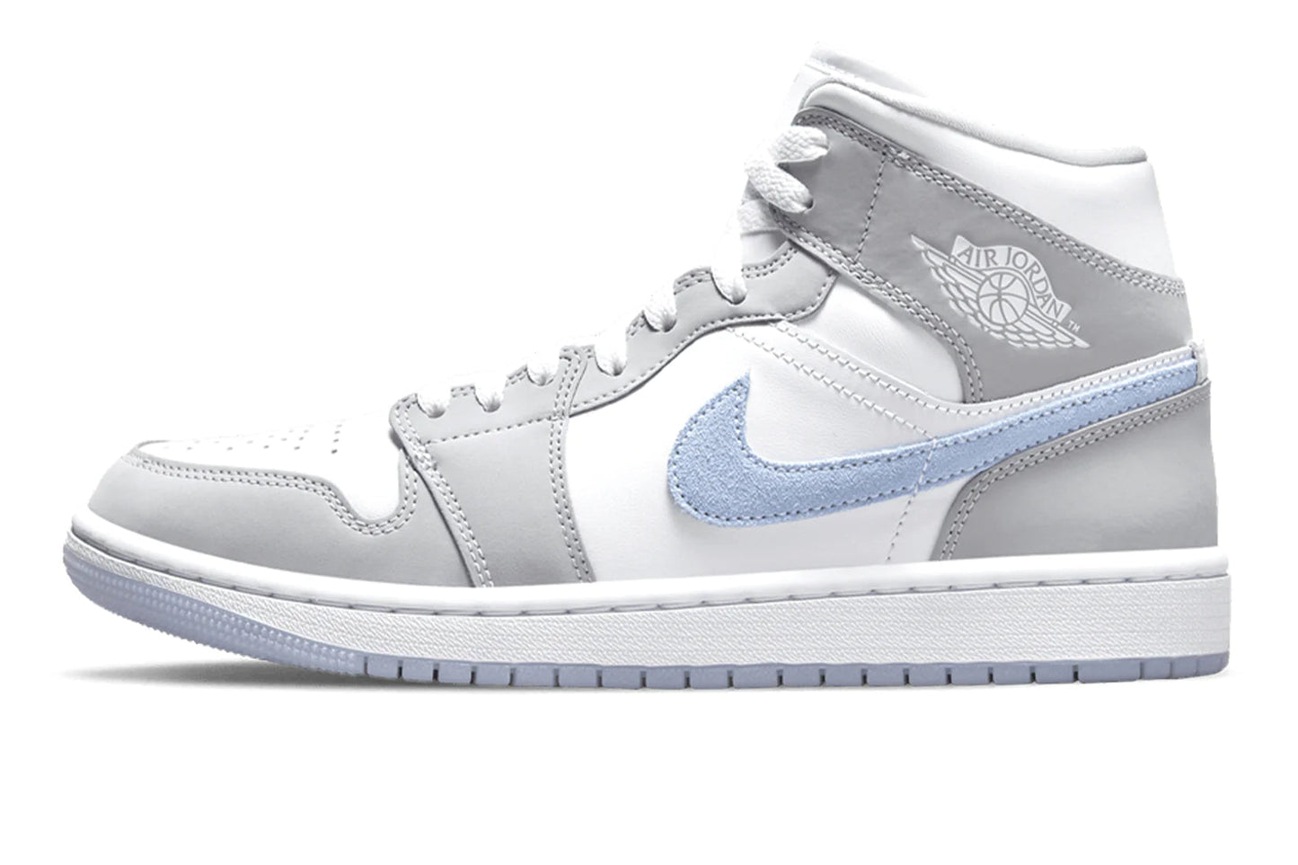 Air Jordan 1 Mid Wolf Grey Aluminum W