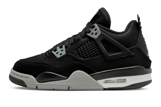 Air Jordan 4 Retro Black Canvas GS