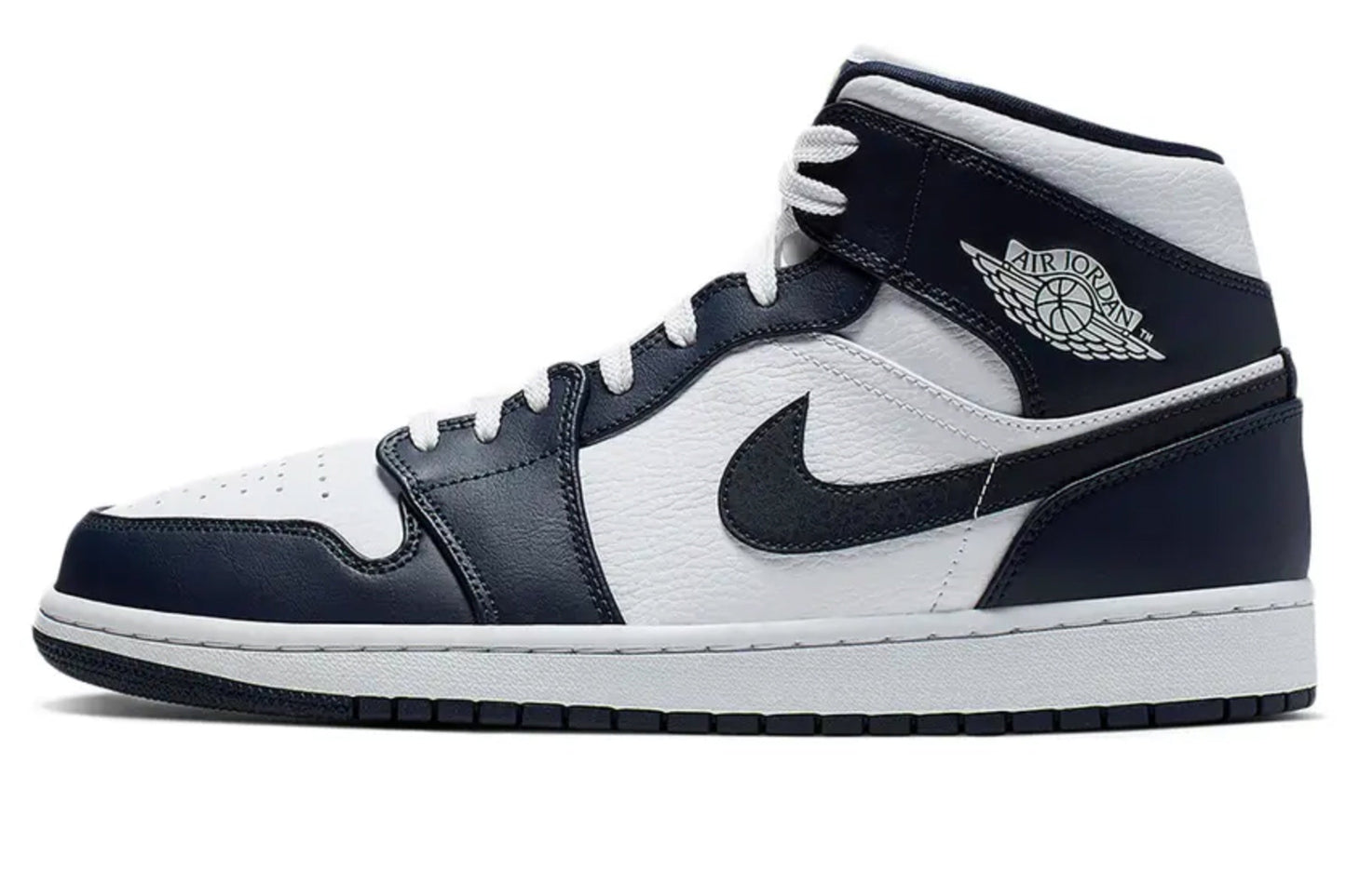 Air Jordan 1 Mid White Obsidian