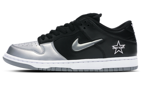 Nike Dunk SB Low x Supreme 'Jewel Swoosh Silver'